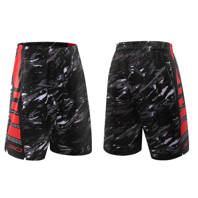 Basketball Shorts Sports Shorts Men's Summer Breathable Quick-Drying Fitness Running Training Pants Loose Basketball Shorts