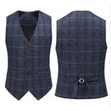 Mens Dress Vests Business Waistcoat Suit Vest Men's Fashion Brand Slim Fit Sleeveless Vest