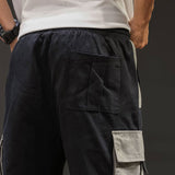 Men's Large Size Sports Retro Cargo Shorts Summer Fashion Men's Casual Function Multi-Pocket Large Size Cargo Pants Shorts Loose Men Cargo Pant