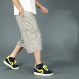 Men's Capris Pants below the Knee Shorts Men's Clothing Summer Casual Shorts