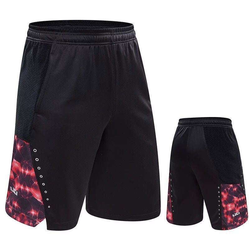 Basketball Shorts Sports Casual Shorts Men's Spring and Autumn Running Fitness Basketball Breathable Quick-Drying Knee Length Pants