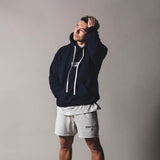 Men's Sports Hoodie Men Sweatshirts Fitness Male's Hoodies Spring and Autumn Men's Fitness Sports Hooded Letters Trendy Sweater Sports Basketball Casual Men's Outfit Tops