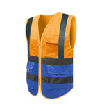 Men's Vest Safety Vests With Pockets Reflective Clothing For Outdoor Work Reflective Mesh Vest