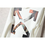 Arrow Hooded Sweater Loose Men'S And Women'S Love Coat