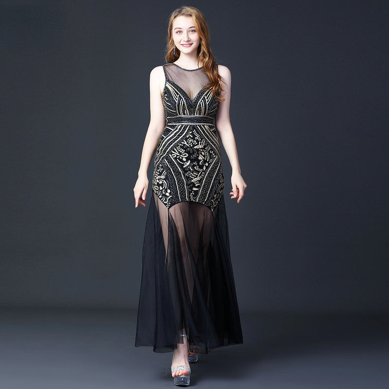 Flapper Dress 1920 Evening Dress Sequins Dress