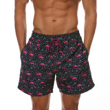 Mens Swim Trunks Men's Beach Pants Printed Loose Fashion Quick-Drying Sports Shorts