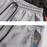 Mens Cargo Shorts Summer Trendy Patchwork Paisley Big Workwear with Pocket Shorts Loose Fifth Pants Beach Pants Men