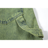 Men Jean Shorts Fashion Brand Washed Denim Shorts Men's Street Fashion Loose Straight Shorts Summer Bermuda Shorts