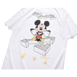 Summer Fashion Brand Ow Cartoon Mickey Loose Large Size Men'S And Women'S Off Short Sleeve Owt