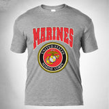 Tactics Style T Shirt for Men Bone Frog Produced Tactical T-shirt Short Sleeve Military Fan T-shirt round Neck Summer T-shirt Training Pure Cotton Men's Marine Corps