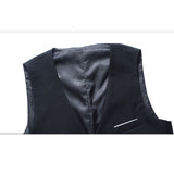 Mens Dress Vests Business Waistcoat Trendy Leisure Wallet Men's Autumn Vest Men