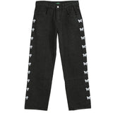 Butterfly String Label Jeans Men's plus Size Retro Sports Trousers Baggy Straight Trousers Men's Clothing Men Denim Pants