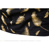 Men Shirt Fashion Slim Fit Shirt Short Sleeve Shirt Large Size Casual Top Summer Men's Fashion Print Short Sleeve Lapel T-shirt Polo Shirt