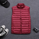 Men's Vest Casual Sleeveless Jacket Men Jacket Men's Lightweight down Vest plus Size Autumn Vest