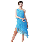 Flapper Dress Latin Dance Clothes Performance Wear Tassel Dress