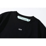 Summer Menswear Arrow Print Ow Short Sleeve Tshirt Owt