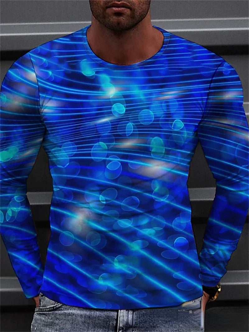 3D T Shirt Printed V-neck