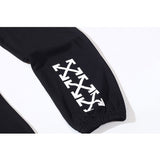 casual Trousers Ow Arrow Print Plus Size Loose Sweatpants Owt