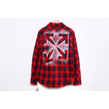 Autumn And Winter Arrow Plaid Shirt Men'S Fashion Casual Tshirt Owt