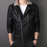 Hand Painted Leather Jackets Jacket Men's Autumn and Winter Men's Leather Jacket Tops Outerwear Jacket