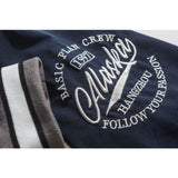 Varsity Jacket For Men Baseball Jackets Letter Splicing Loose Jacket Male