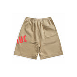 Men Shorts Men's Clothes Summer Wear Retro Men's Shorts Casual Loose Letter Printed T-shirt Trendy Men