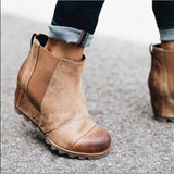 Coachella Cowboy Boots Platform Elastic Retro Ankle Boots