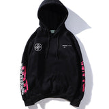 Autumn And Winter Off Rendering Graffiti Pink Arrow Men'S And Women'S Hoodie