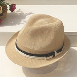 Fedora Golf Hats Summer Knitted Straw Hat Sun Hat Summer Short