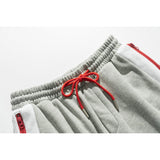 Men Pants Men's Clothes Summer Wear Vintage Men's Shorts Casual Loose Contrast Color Embroidery Sports Shorts