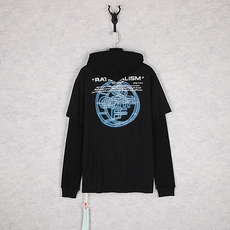 Autumn And Winter Font Print Loose Sweater