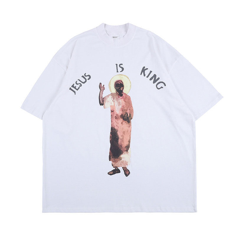 Kanye West Jesus Is King't Shirt Men's and Women's Short-Sleeved T-shirt