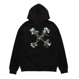 Autumn And Winter Plant Flower Series Hooded Sweater Men And Women