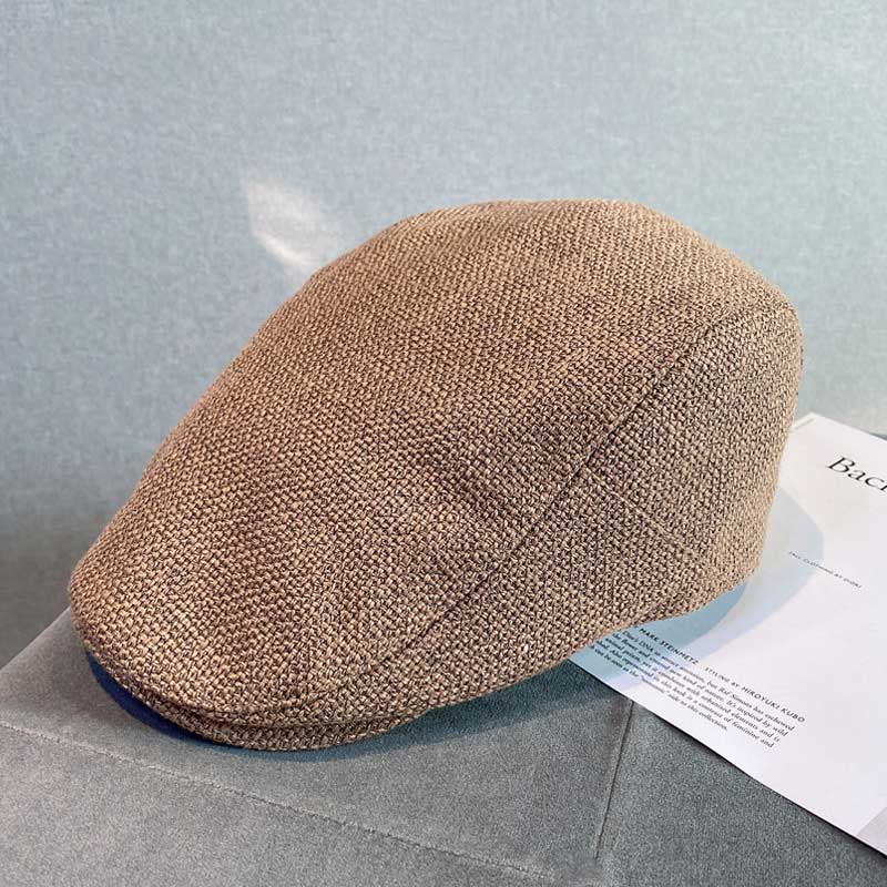 Beret Hat Men's Retro Advance Hats Baby Boy and Girl Summer Cotton Linen Cap Women's British