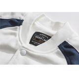 Varsity Jacket For Men Baseball Jackets Fall Jacket Contrast Color Loose Casual Jacket Men