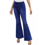 100 Cotton Jeans Women Loose Hole Jeans