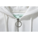 Arrow Zipper Sweater Coat Owt