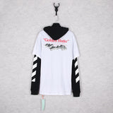 Autumn Men'S Large Size Loose Long Sleeve Fake Two Pieces Pullover Hoodie