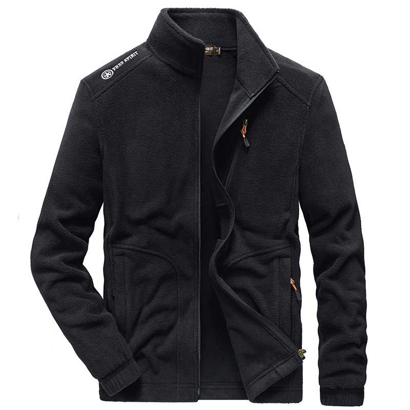 1970S East West Calfskin Motorcycle Jacket, Autumn and Winter Men's Fleece Jacket Polar Fleece Jacket