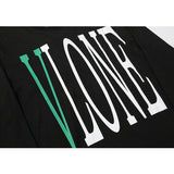 Vlone Sweatshirt Letter Printed Long Sleeve Bottoming Tshirt roundNeck Pullover